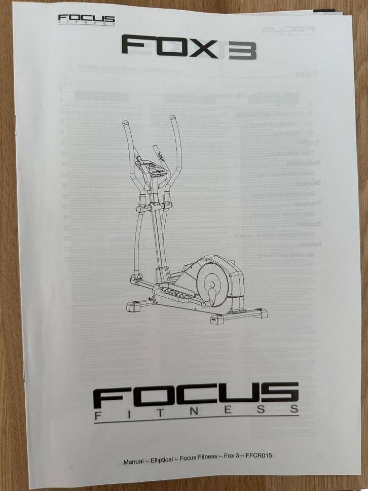 Crosstrainer Focus Fox 3, Sport en Fitness, Fitnessapparatuur, Zo goed als nieuw, Crosstrainer, Armen, Benen, Ophalen