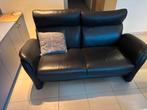 Lederen salon, Ophalen, Zo goed als nieuw, Tweepersoons, Rechte bank