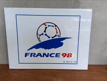 Emaille bord: France 98 beschikbaar voor biedingen