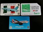 3 cartes de téléphone : thème avion de chasse,  Boeing, Collections, Enlèvement ou Envoi