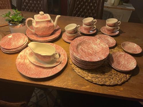 Serviesdelen Dickens Roarhing/Coaching Days, Antiek en Kunst, Antiek | Servies los, Ophalen