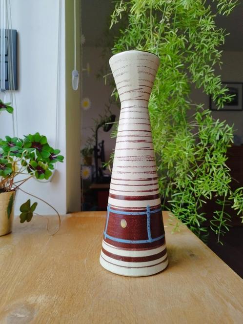 Vintage Scheurich vaas 520-28, Huis en Inrichting, Woonaccessoires | Vazen, Gebruikt, Overige kleuren, Minder dan 50 cm, Aardewerk of Porselein