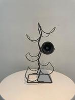 Wijnrekje in zwart metaal voor 6 flessen, Moins de 50 cm, Enlèvement ou Envoi, Métal, 5 à 15 bouteilles