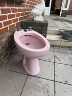 Roze poseleinen bidet met kraantjes, Ophalen, Bad