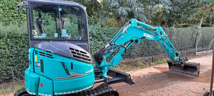 Kobelco sk34sr, Zakelijke goederen, Machines en Bouw | Kranen en Graafmachines, Kraan, Ophalen