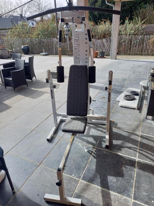 fitnessapparaat, Sport en Fitness, Fitnessapparatuur, Zo goed als nieuw, Krachtstation, Armen, Benen, Borst, Buik, Rug, Metaal