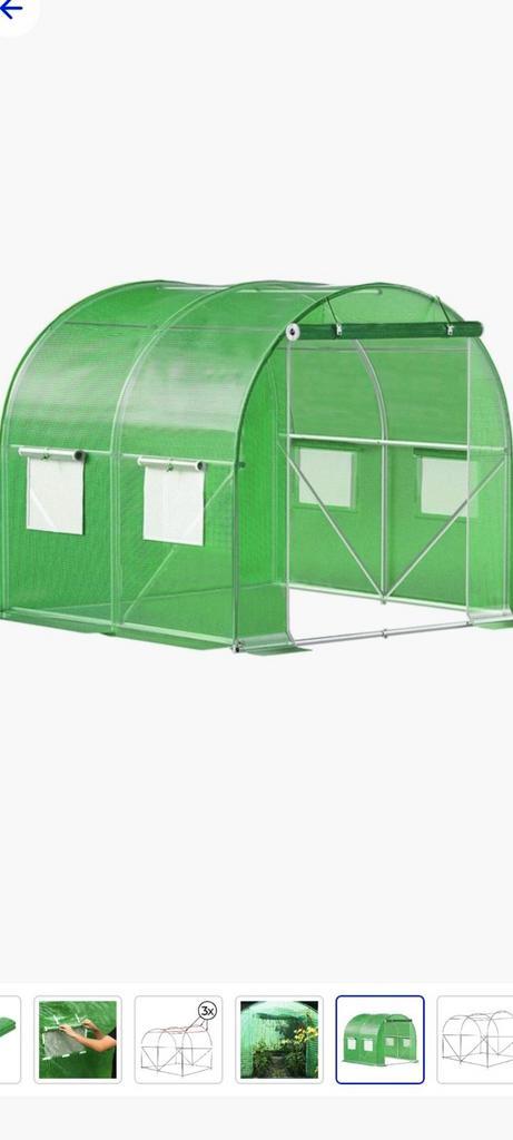 Springos kweekkas, tuinkas, plantenkas, serre 2m2m2m zgan, Tuin en Terras, Kweekspullen, Zo goed als nieuw, Ophalen