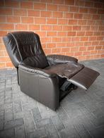 Relax fauteuil manueel / LEDER / goede staat, Maison & Meubles, Fauteuils, Enlèvement, Utilisé, Cuir