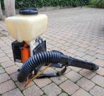 Rugsproeier met benzinemotor, Ophalen, Gebruikt