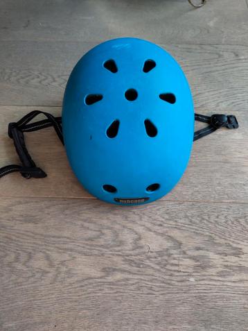 Nutcase blauwe fietshelm: te herstellen / plakken, S, Garçon ou Fille, Enlèvement, Utilisé