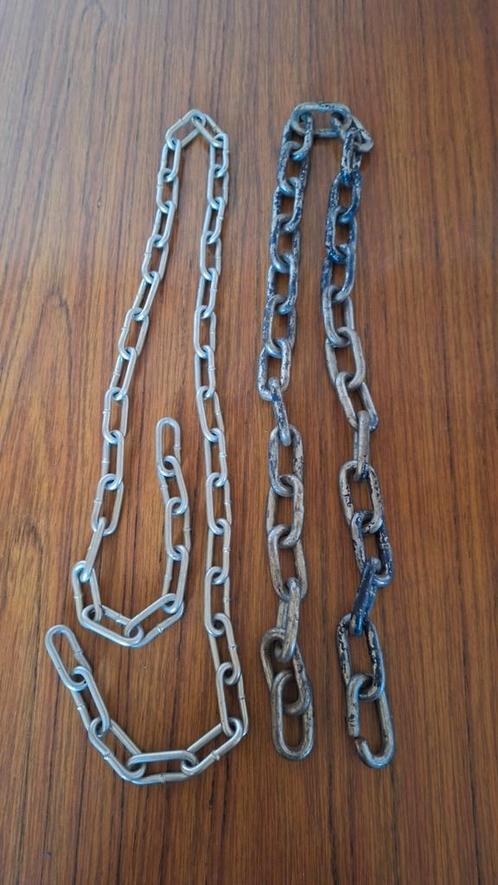 Ketting 132 of 105 cm lang schakel 42x18x4 mm of 50x27x7 mm, Handtassen en Accessoires, Kettingen, Zo goed als nieuw, Ophalen of Verzenden
