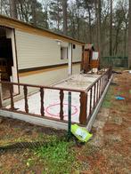 Houten omheining voor terras, Ophalen