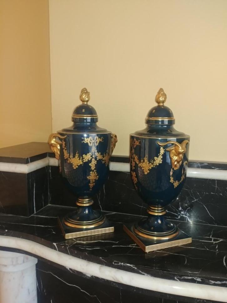 Peaudecerf et Girault,keramische urnvormige vaas, Antiek en Kunst, Antiek | Vazen, Ophalen