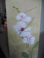 peinture avec orchidée en fleurs Anne-Marie Deraeve, Antiquités & Art, Envoi