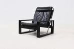 Brutalist Fauteuil Sonja Wasseur Jaren 60 70 Vintage Design, Ophalen, Gebruikt, Zwart