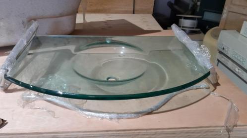 Glazen wastafel waskom, Doe-het-zelf en Bouw, Sanitair, Nieuw, Wastafel, Glas, Ophalen