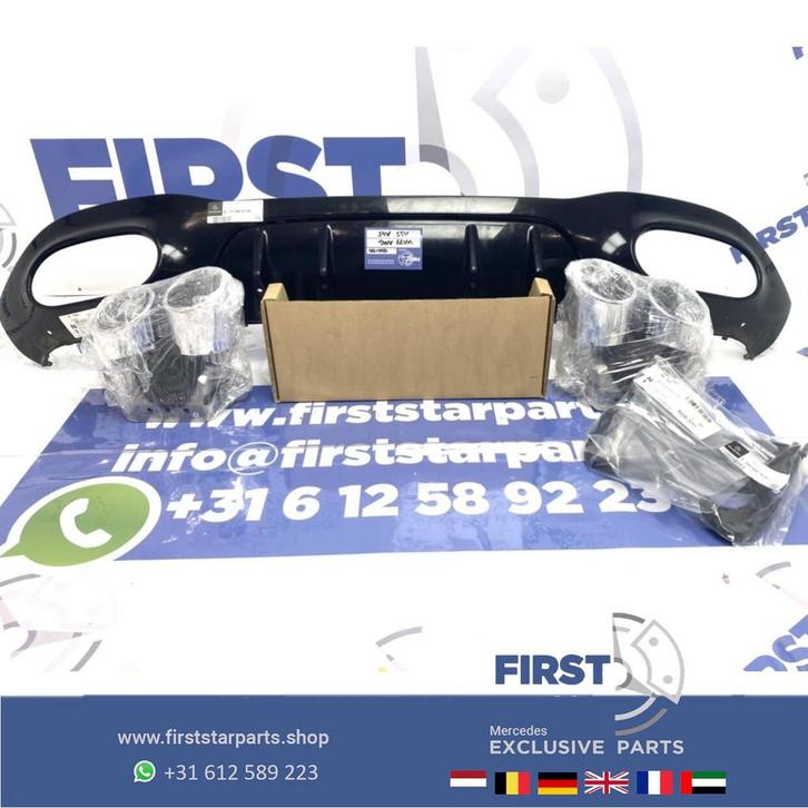 W177 A KLASSE A45s AMG DIFFUSER + UITLAAT SIERSTUKKEN L/R CH, Auto-onderdelen, Overige Auto-onderdelen, Mercedes-Benz, Gebruikt