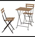 Houten tuinset bistro, Tuin en Terras, Ophalen, Zo goed als nieuw, Eettafel, Tuinset