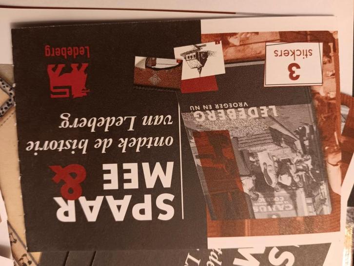 LEDEBERG vroeger en nu, Verzamelen, Stickers, Ophalen of Verzenden