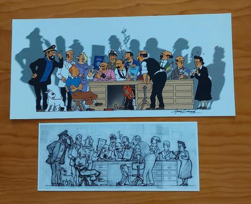Belgium 2000 - Kuifje/Tintin - Ltd Ed. Pastiche ex libris, Collections, Personnages de BD, Neuf, Autres types, Tintin, Envoi