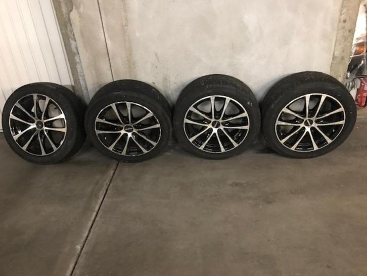 Quatre jantes en aluminium 15 x 6,5 J - ET35, Autos : Pièces & Accessoires, Pneus & Jantes, Pneus et Jantes, 15 pouces, 195 mm