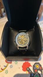 Shenhua Skeleton Face leren automatisch horloge, Handtassen en Accessoires, Horloges | Heren, Ophalen, Zo goed als nieuw