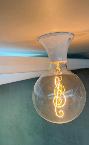 Lamp bulb filament led muzieksleutel 125 mm dimbaar nieuw beschikbaar voor biedingen