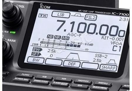 ICOM IC-7100 All Mode Transceiver HF/VHF/UHF+Voeding, Télécoms, Émetteurs & Récepteurs, Comme neuf, Enlèvement ou Envoi