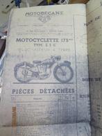 MOTOBECANE  Z2C  175cc  PLAN, Motoren, Verzenden