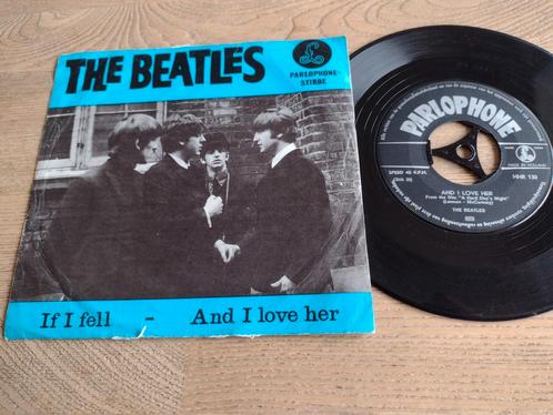 single THE BEATLES: IF I FELL-AND I LOVER HER (1964), Cd's en Dvd's, Vinyl Singles, Gebruikt, Single, Pop, 7 inch, Ophalen of Verzenden