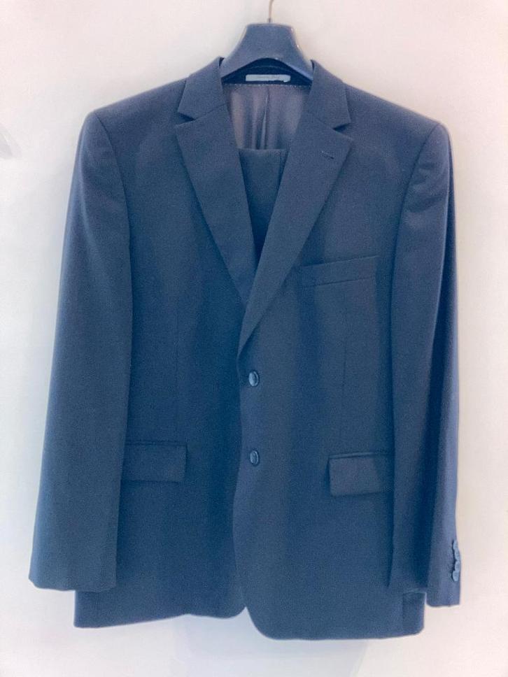 Zwart kostuum heren, Vêtements | Hommes, Costumes & Vestes, Comme neuf, Taille 52/54 (L), Noir, Enlèvement ou Envoi