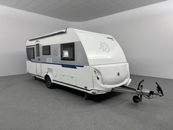 Knaus Sport 500 EU Silver Selection Bankairco Zakluifel GFK, Caravans en Kamperen, Caravans, tot en met 4, Rondzit, Knaus, 2 aparte bedden