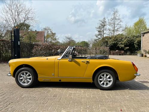 MG Midget 1275 RWA 1973, Autos, MG, Entreprise, Midget, Essence, Cabriolet, 2 portes, Boîte manuelle, Autres couleurs, Noir, Cuir synthéthique