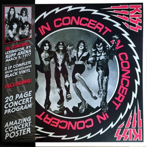 KISS-In Concert Lexington,1977 2LP  WHITE Vinyl, CD & DVD, Vinyles | Hardrock & Metal, Neuf, dans son emballage, Envoi