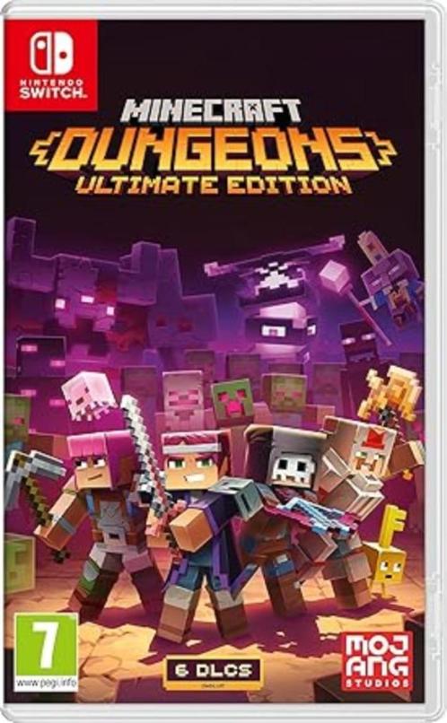 Minecraft Dungeons Ultimate Edition SNELLE GRATIS LEVERING, Games en Spelcomputers, Games | Nintendo Switch, Nieuw, Avontuur en Actie