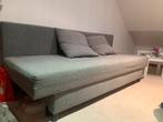 Grijs zetelbed van de Ikea, Ophalen, Tweepersoons, 140 cm, Zo goed als nieuw