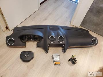 Mercedes GL X164 2006 -2012 airbag set met LEDEREN dashboard beschikbaar voor biedingen