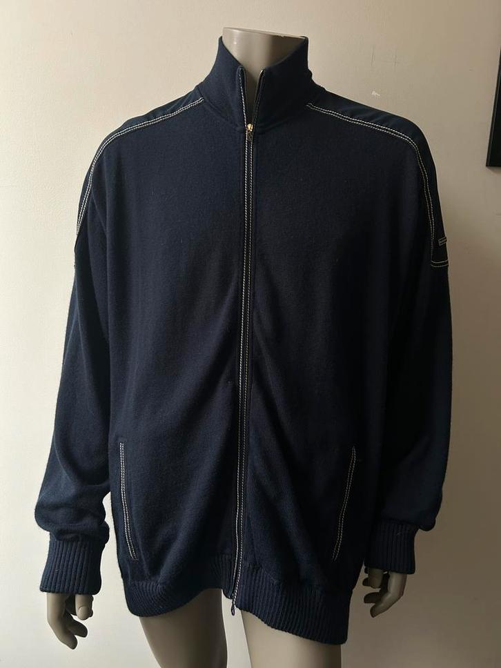 Marineblauwe wollen vest van Paul & Shark 4XL, Kleding | Heren, Truien en Vesten, Zo goed als nieuw, Ophalen of Verzenden