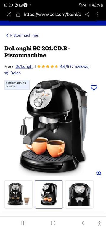 Cafetière De'Longhi, 1 tasse, Enlèvement ou Envoi, Comme neuf, Café moulu