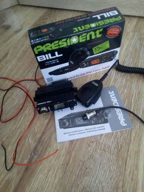 CB-radio President Bill ASC, Roger Beep, Scan, 4W, 12V, Telecommunicatie, Zenders en Ontvangers, Nieuw, Zender en Ontvanger, Ophalen of Verzenden
