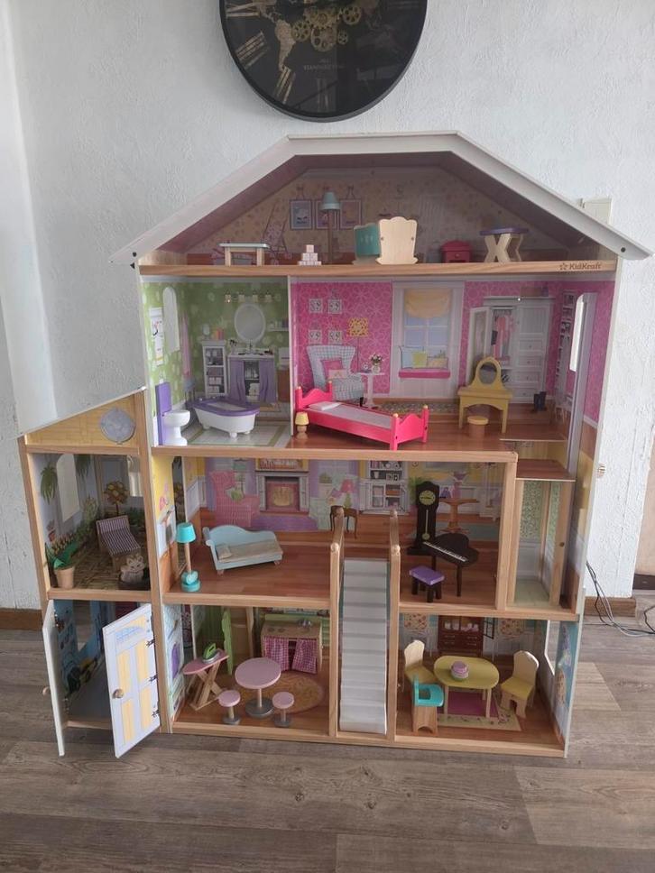 Xxl poppenhuis van Kidscraft, Kinderen en Baby's, Speelgoed | Poppenhuizen, Zo goed als nieuw, Poppenhuis, Ophalen