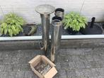 3m schoorsteen pijp plus bevesteging matriaal muur., Doe-het-zelf en Bouw, Ophalen, Inox, Gebruikt, 2 tot 4 meter