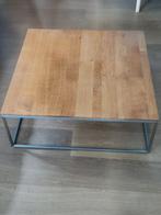 Ethnicraft salontafel eikenhout / inox, Ophalen, Gebruikt