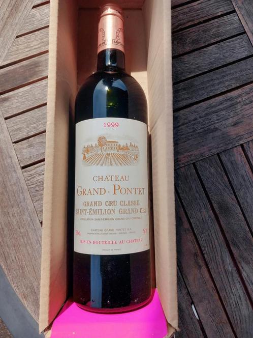 Chateau Grand-Pontet 1999, Grand Cru Classé Saint-Emilion, Verzamelen, Wijnen, Zo goed als nieuw, Ophalen