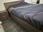 Bed 160x200, lattenbodems, nachtkastjes, goede staat, Ophalen, Gebruikt