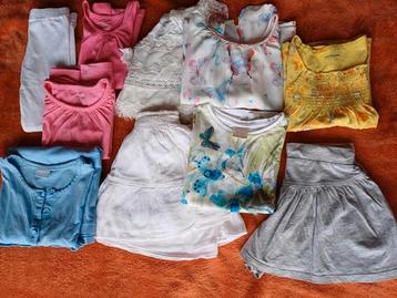 set 10 stuks zomer kinderkledij 98-104 beschikbaar voor biedingen