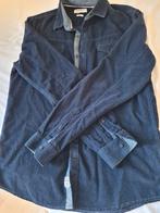 Lee  Cooper Hemd donkerblauw fluweel M/L, Kleding | Heren, Ophalen, Zo goed als nieuw, Blauw, Lee Cooper