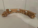 Vintage houten treinset, Kinderen en Baby's, Ophalen, Zo goed als nieuw, Duw- of Trekspeelgoed
