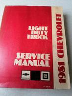 Chevrolet C10 trucks & vans vanaf 1981 service manual, Ophalen
