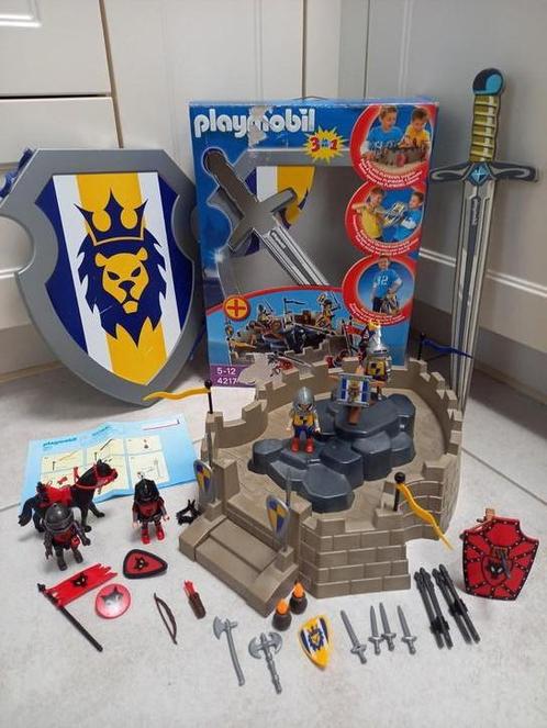 Ridderfort met zwaard en schild, Kinderen en Baby's, Speelgoed | Playmobil, Gebruikt, Ophalen of Verzenden